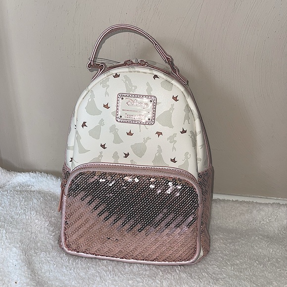 Loungefly Handbags - Disney Ultimate Princess Sequin Mini Backpack by Loungefly